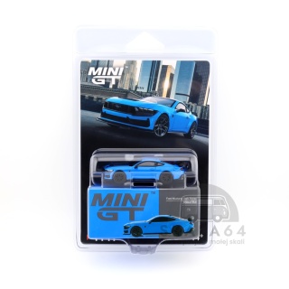 MINI GT Ford Mustang Dark Horse Grabber Blue LHD 1:64 MGT01141-BL