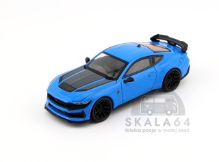 MINI GT Ford Mustang Dark Horse Grabber Blue LHD 1:64 MGT01141-L