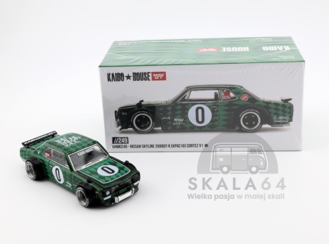 Model samochodu Nissan Skyline 2000 GT-R KPGC10 Cortez V1 w skali 1:64 - pudełko