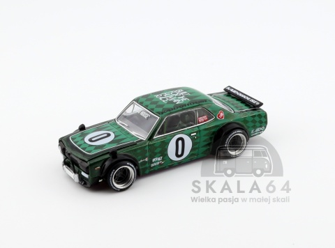 Model samochodu Nissan Skyline 2000 GT-R KPGC10 Cortez V1 w skali 1:64 - przód