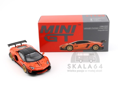 MINI GT Lamborghini Aventandor LB-WORKS Limited Edition Orange MDX 2025 1:64 MGT01133-R