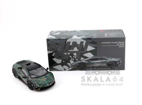 Model samochodu Lamborghini Huracan Sterrato All-Terrain BOSCO w skali 1:64 - kartonik
