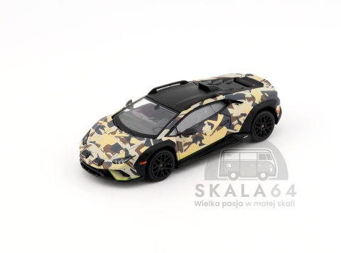 Model samochodu Lamborghini Huracan Sterrato All-Terrain SABBIA w skali 1:64 - przód