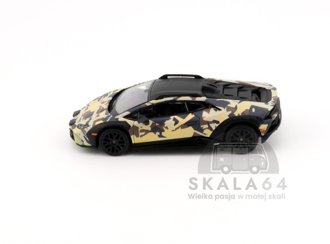 Model samochodu Lamborghini Huracan Sterrato All-Terrain SABBIA w skali 1:64 - bok