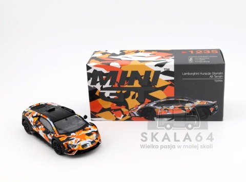 Model samochodu Lamborghini Huracan Sterrato All-Terrain TERRA w skali 1:64 - kartonik