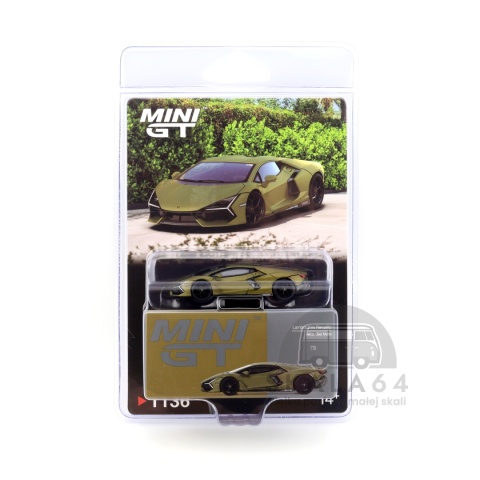 Model amochodu MINI GT Lamborghini Revuelto Verde Gea Matte 1:64 MGT01136-BL - blister