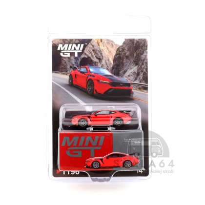 MINI GT Ford Mustang GTD LHD Race Red 1:64 MGT01196-BL