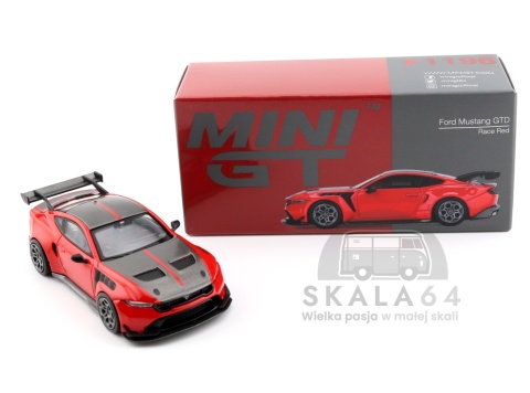 MINI GT Ford Mustang GTD LHD Race Red 1:64 MGT01196-BL