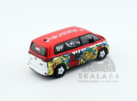 Model samochodu Volkswagen VW ID. Buzz Mizu Design LHD w skali 1:64 - tył