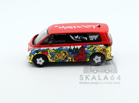 Model samochodu Volkswagen VW ID. Buzz Mizu Design LHD w skali 1:64 - bok