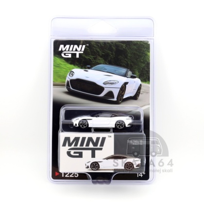 MINI GT Aston Martin DBS Stratus White LHD 1:64 MGT01225-BL