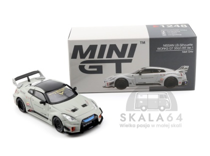 MINI GT Nissan LB-Silhouette WORKS GT 35GT-RR Ver. 1 Matt Grey LHD 1:64 MGT01248-L