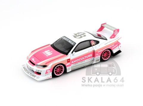 Model samochodu Nissan Silvia S15 LB-Super Silhouette AMOCULTURE w skali 1:64 - przód
