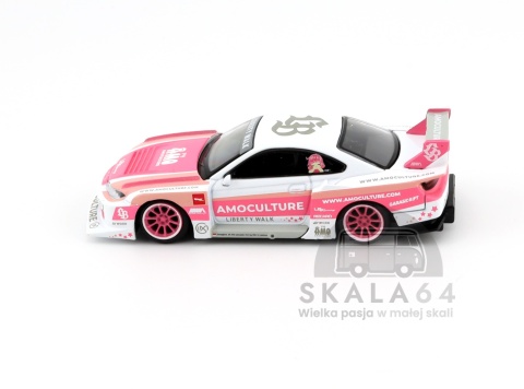 Model samochodu Nissan Silvia S15 LB-Super Silhouette AMOCULTURE w skali 1:64 - bok