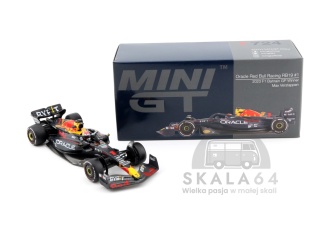 MINI GT Oracle Red Bull Racing RB19 #1 Max Verstappen 2023 F1 Bahrain GP Winner 1:64 MGT00724-L
