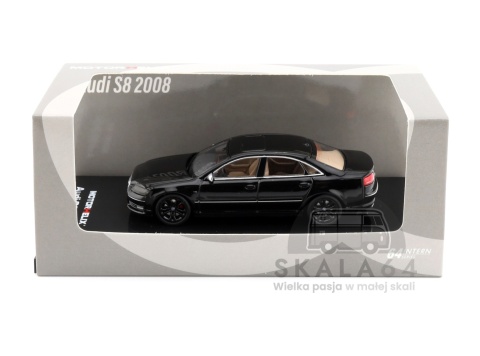 Model samochodu Audi S8 2008 Customized-CY Black w skali 1:64 M68217DZ-CY - opakowanie
