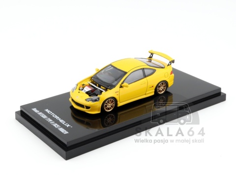 Model samochodu Honda Integra Type R DC5 Mugen Phoenix Yellow RHD w skali 1:64 M65810 - komora