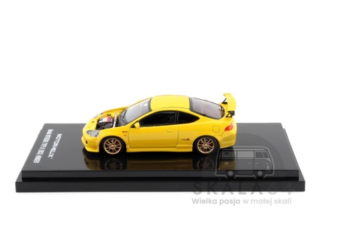 Model samochodu Honda Integra Type R DC5 Mugen Phoenix Yellow RHD w skali 1:64 M65810 - komora