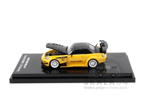 Model samochodu Honda S2000 J's Racing New Indy Yellow RHD w skali 1:64 M65146 - maska