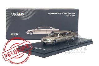 PREORDER ALMOST REAL AR BOX 2002 Mercedes-Benz S-Class Pullman 1:64