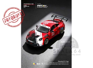 PREORDER ALMOST REAL AR BOX 2026 Porsche 911 Cup Porsche ARbox Carrera Cup Asia Hero Car 1:64