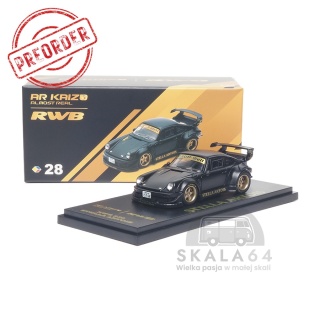 PREORDER ALMOST REAL AR BOX Porsche RWB 930 Stella Artois 1:64