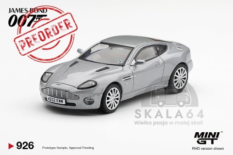 PREORDER MINI GT 2002 Aston Martin V12 Vanquish Die Another Day 007 James Bond MGT00926-007E 1:64
