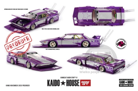 PREORDER MINI GT Kaido House 1985 Kaido Star V1 KHMG247 1:64