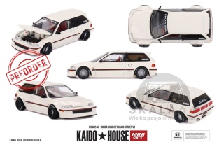 PREORDER MINI GT Kaido House 1987 Honda Civic (Ef) Kaido Street V1 KHMG246 1:64