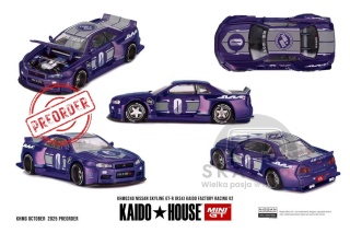 PREORDER MINI GT Kaido House Nissan Skyline GT-R (R34) Kaido Racing Factory V2 KHMG240 1:64