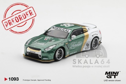 PREORDER MINI GT MGT01093-L 2025 Nissan GT-R R35 LB Works Type 1 With Custom Ducktail Auto Finesse