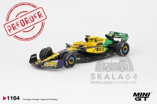 MINI GT MGT01164-BL 2024 McLaren Mcl38 #4 Lando Norris Monaco Gp