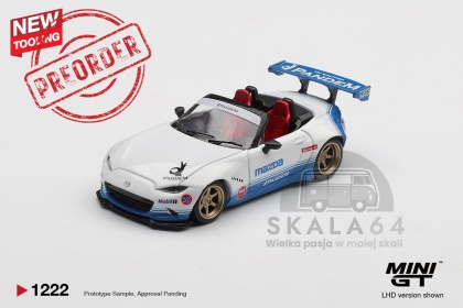 PREORDER MINI GT MGT01222-BL 2025 Mazda Mx-5 (Nd) Miata Pandem Imsa