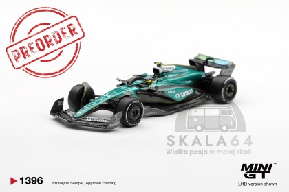 PREORDER MINI GT MGT01396-BL 2024 Aston Martin AMR24 #14 Fernando Alonso Las Vegas GP 1:64