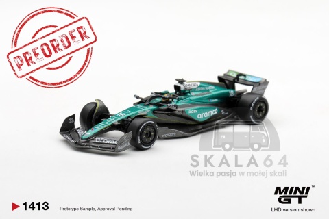 PREORDER MINI GT MGT01413-L 2024 Aston Martin AMR26 #18 Lance Stroll Las Vegas GP 1:64