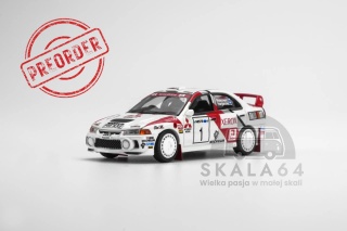 PREORDER MOTORHELIX Mitsubishi Lancer Evolution Iv GSR #1 Winner Rally Finland 1997 Timo Makinen - Seppo Harjanne M64030 1:64