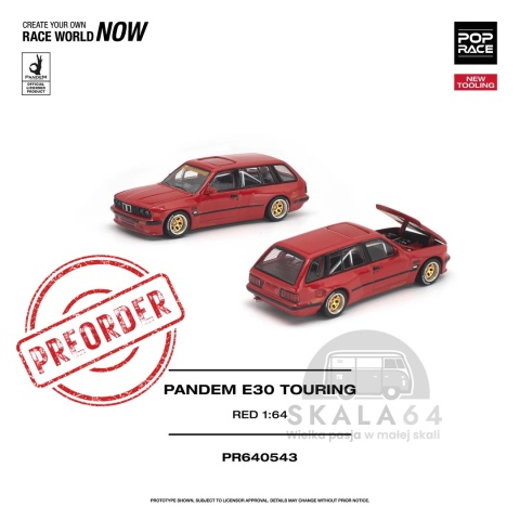 PREORDER POP RACE BMW E30 Touring Pandem PR640543 1:64
