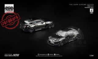 PREORDER POP RACE Dark Chrome Toyota Pandem GR86 PRDC014 1:64