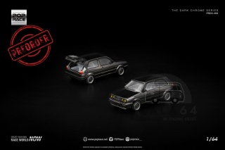 PREORDER POP RACE Dark Chrome Volkswagen Golf GTI MK2 PRDC006 1:64