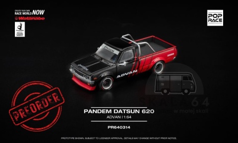 PREORDER POP RACE Datsun Pandem 620 ADVAN PR640314 1:64