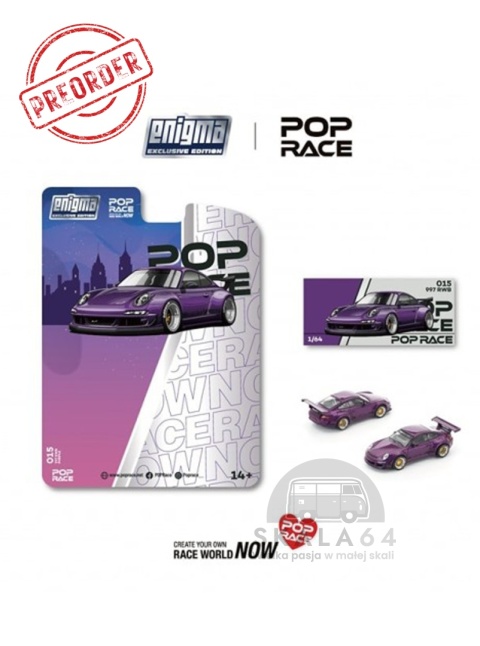POP RACE Enigma Porsche RWB 997 PRE015 1:64