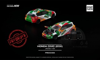PREORDER POP RACE Honda Civic (EG6) Jaccs PR640465 1:64