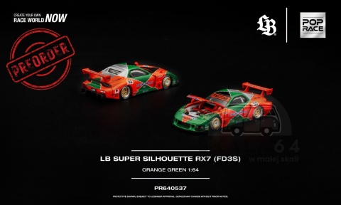 PREORDER POP RACE Mazda RX-7 (FD3S) LB Super Silhouette PR640537 1:64