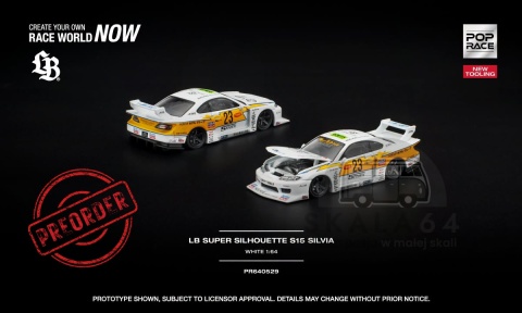 PREORDER POP RACE Nissan LB Super Silhouette S15 Silvia PR640529 1:64