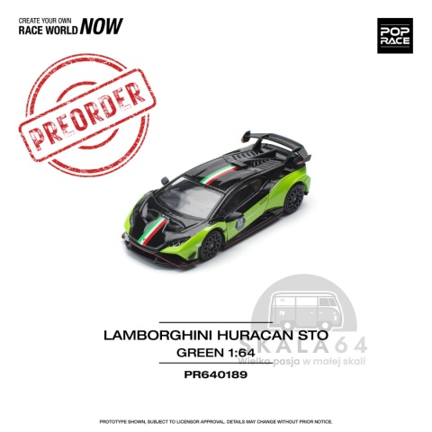 PREORDER POP RACE Lamborghini Huracán STO SC (LP640-2) 10 Anniversario PR640189 1:64