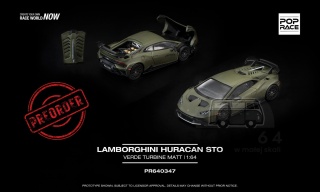PREORDER POP RACE Lamborghini Huracan Sto PR640347 1:64