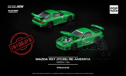 PREORDER POP RACE Mazda RX-7 (FC3S) RE-Amemiya PR640339 1:64