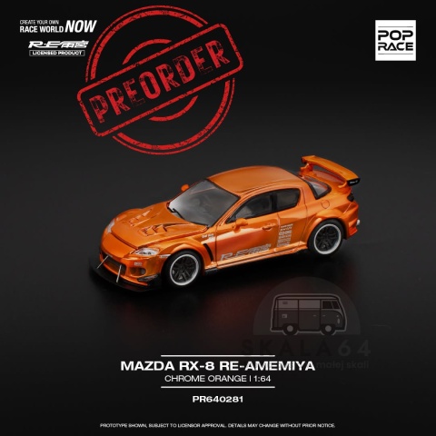 PREORDER POP RACE Mazda RX-8 RE-Amemiya PR640281 1:64