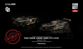 PREORDER POP RACE Mercedes-Benz AMG GT3 EVO LBWK PR640502 1:64