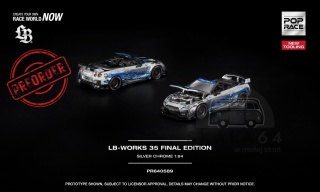 PREORDER POP RACE Nissan 35GT-R LB-WORKS Final Edition PR640589 1:64